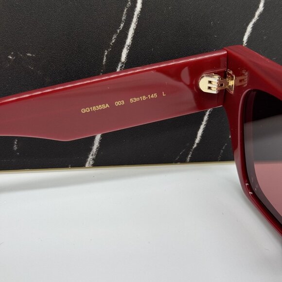 NEW GUCCI GG1835SA 003 RED WOMEN SUNGLASSES GUCCI - Picture 8 of 10